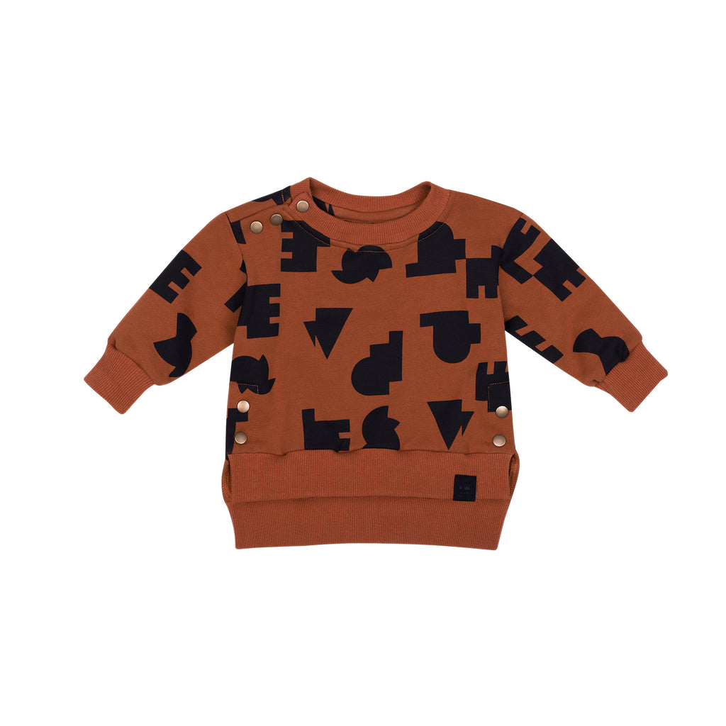 Baby Hi-Low Sweatshirt l Rust OM651