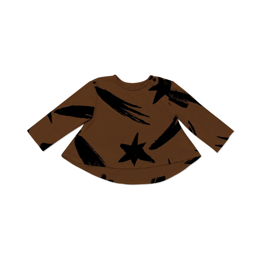 Baby Hi-Low Jersey Tunic | Brown OM486 - OMAMImini