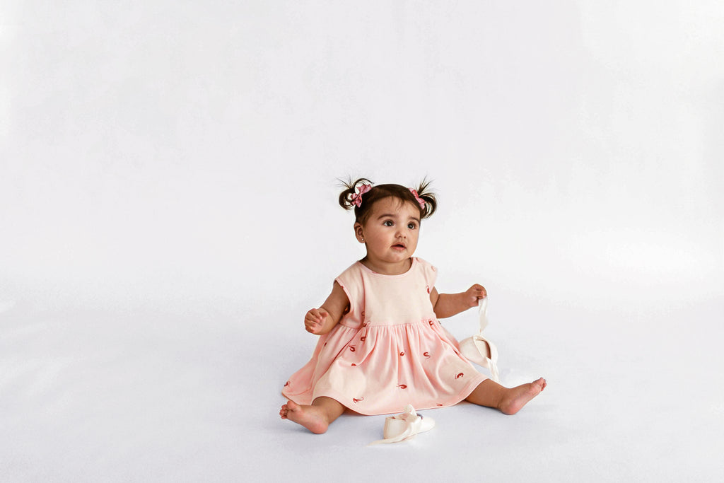 Baby Fit & Flare Dress | Pink OM597B