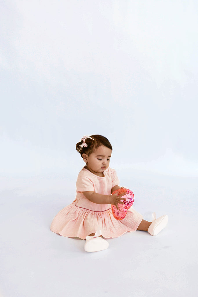 Baby Hi-Low Dress | Pink OM603