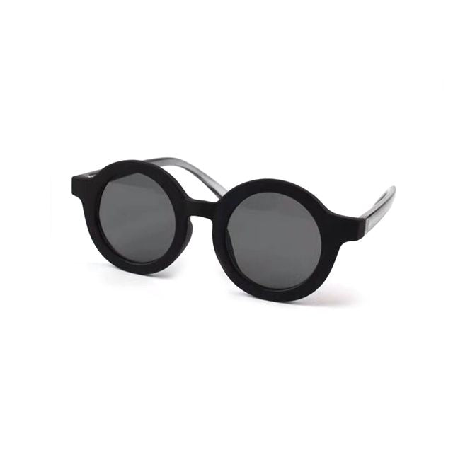 Kids Round Sunglasses | Black OM528