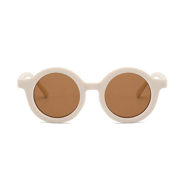 Kids Round Sunglasses | Cream OM528