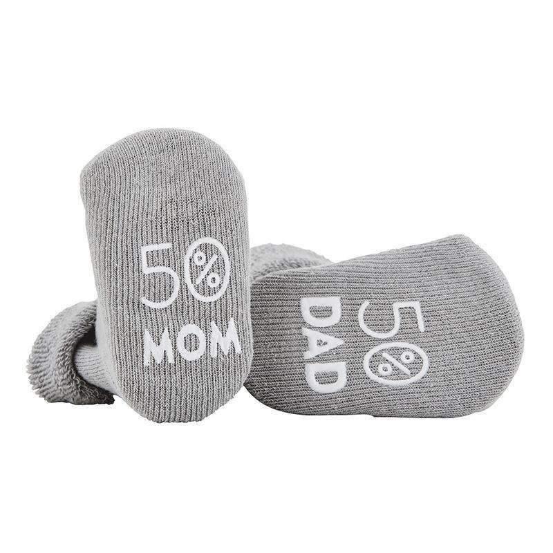OMAMIMINI:Mom And Dad Baby Socks | Gray