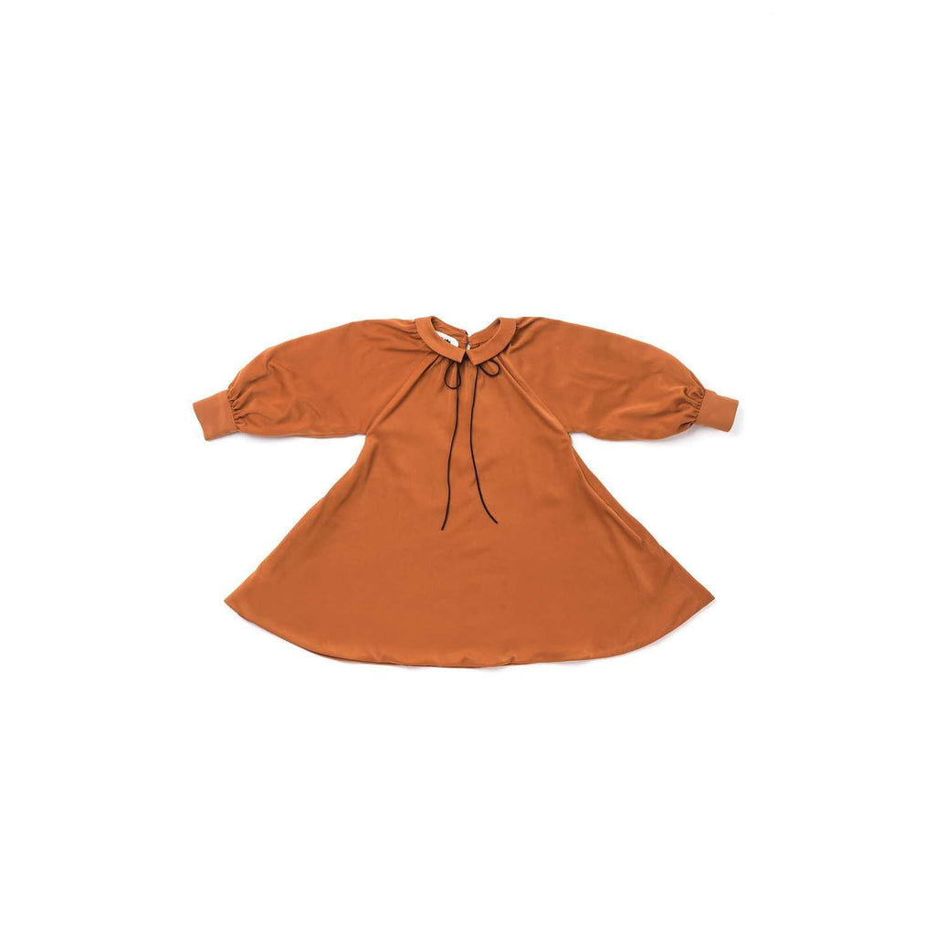 OMAMIMINI:Peter Pan Collar Tent Dress | OM295 Rust